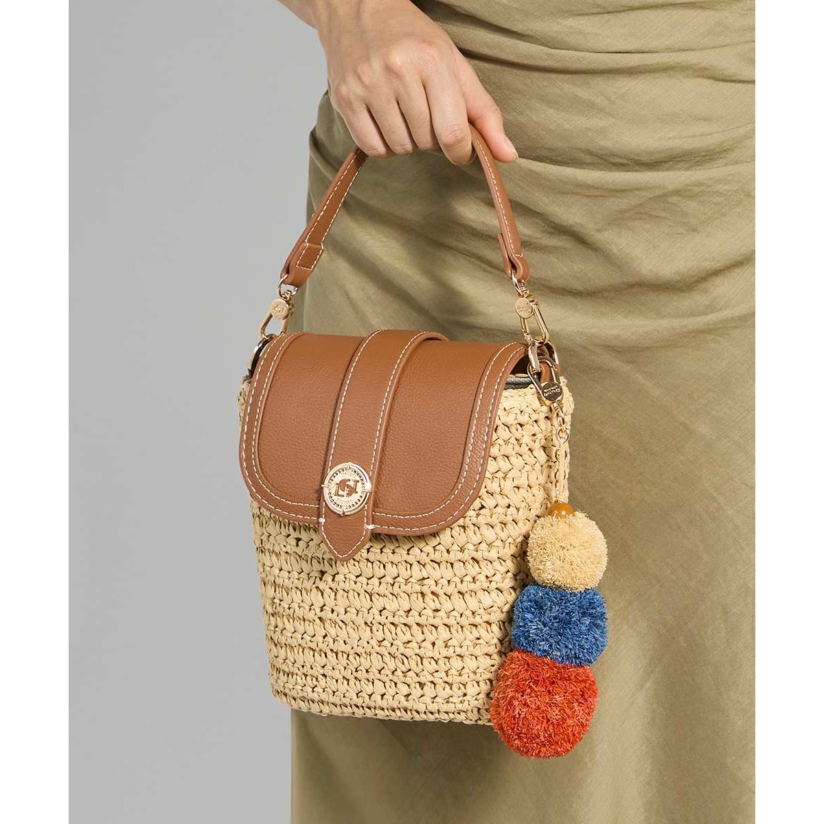 Petit sac à dos style panier en osier - DAIMIE natural-synthetic, DUNE LONDON