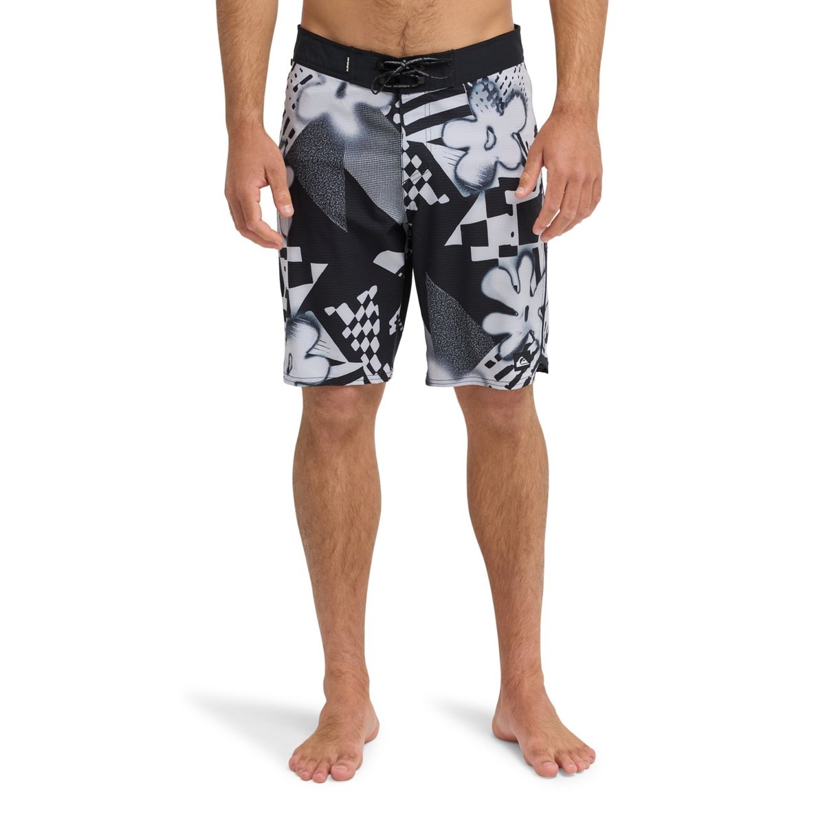 Boardshort HIGHLINE PRINTED 20" gris micro chip momentum, QUIKSILVER