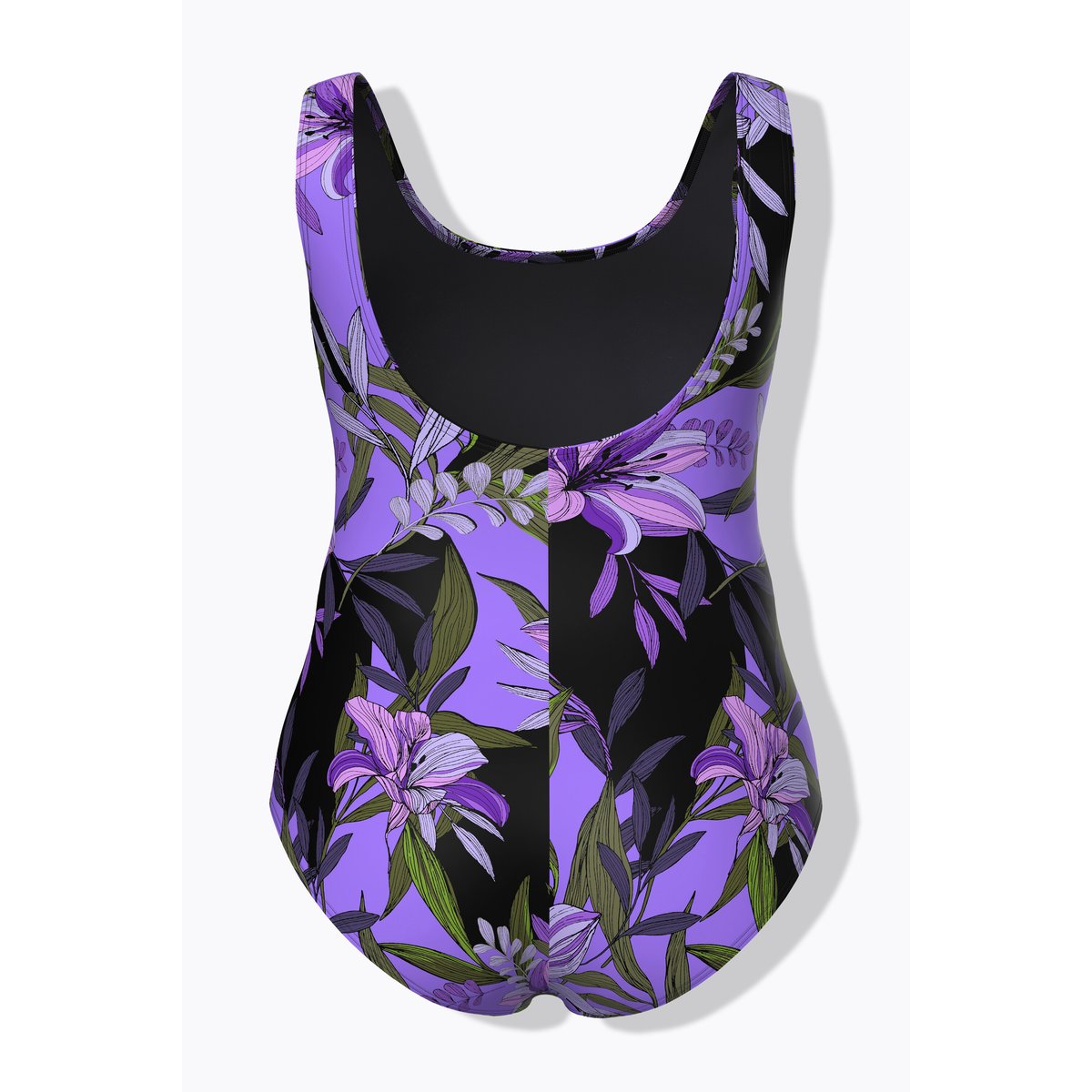 Maillot de bain motif lys noir, ULLA POPKEN