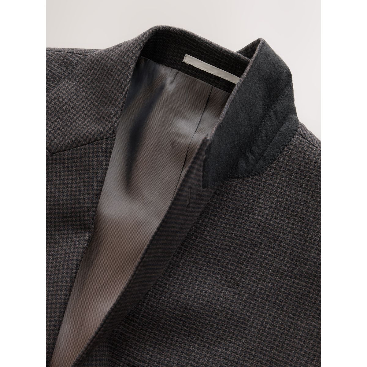 Veste de costume standard laine pied-de-poule marron, NEXT