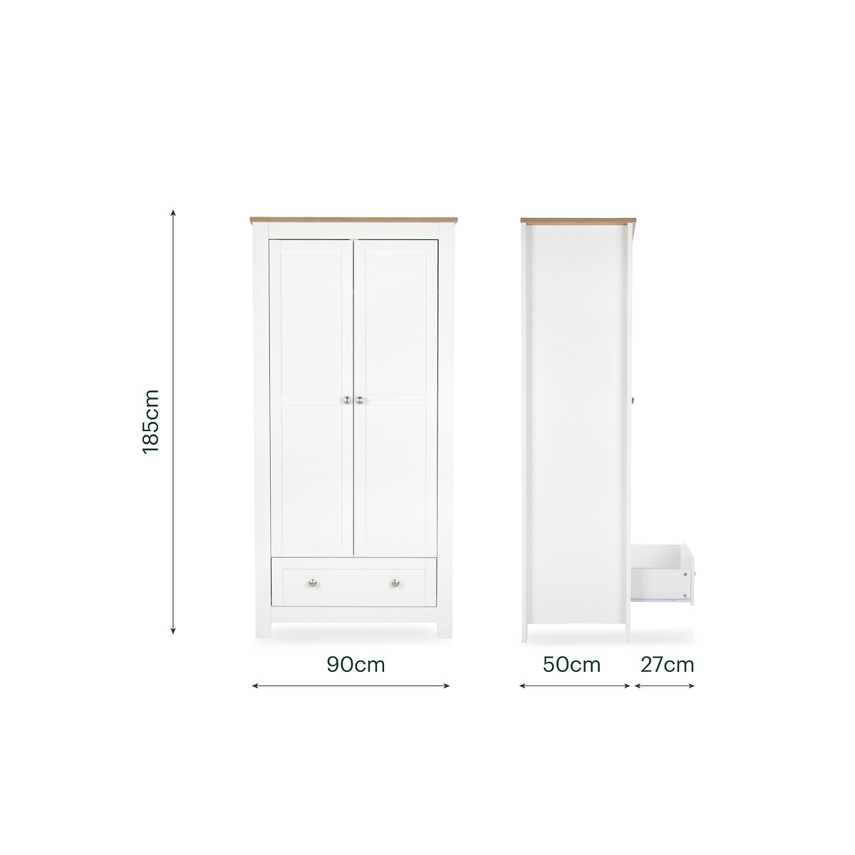Burford Nursery Wardrobe white, CUDDLECO