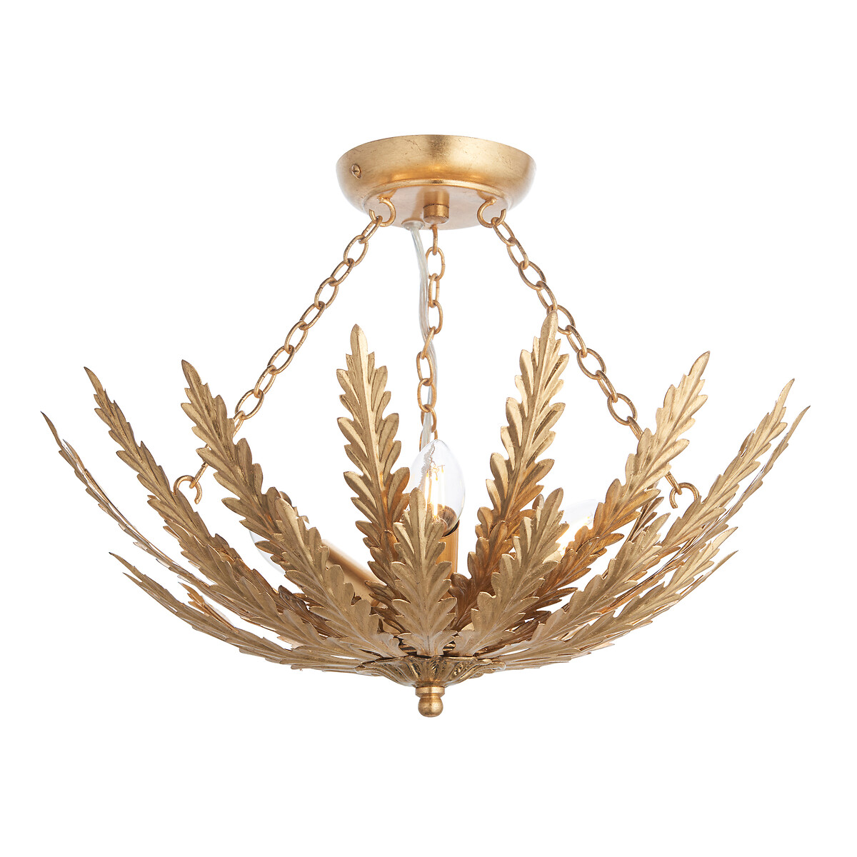 Delora 3-Light Gold Leaf Ceiling Light gold-coloured, ÉDITÉ