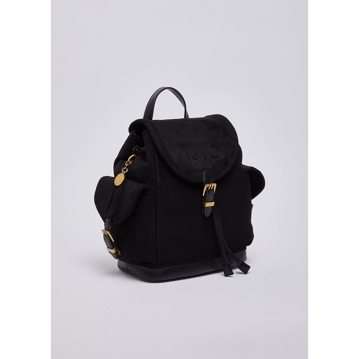 Sac à dos en microfibre noir, LIU JO