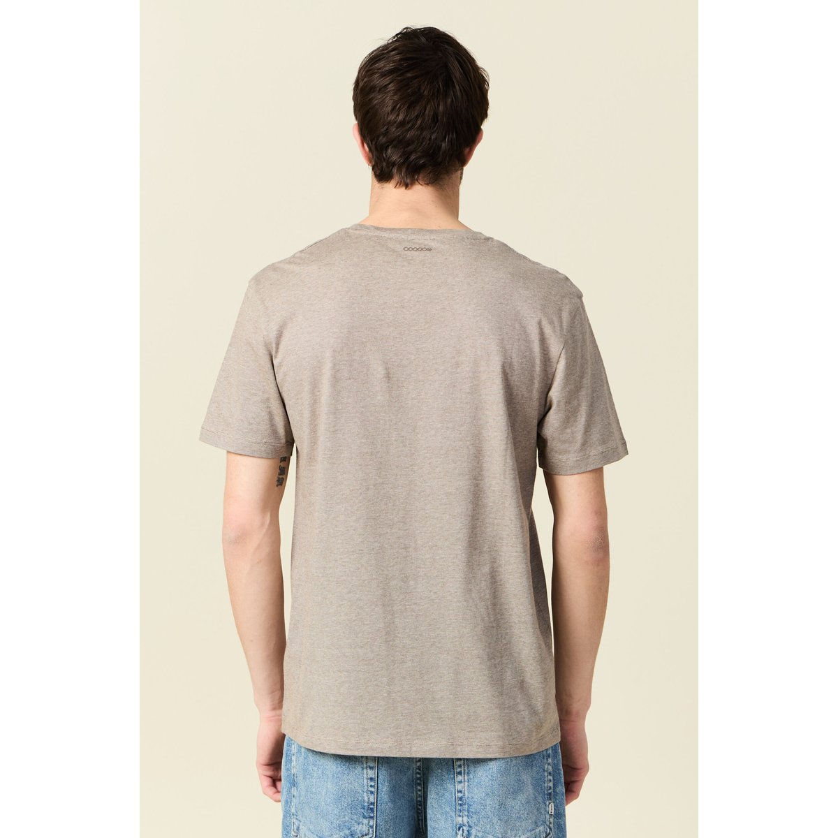 T-shirt manches courtes homme grege, BONOBO