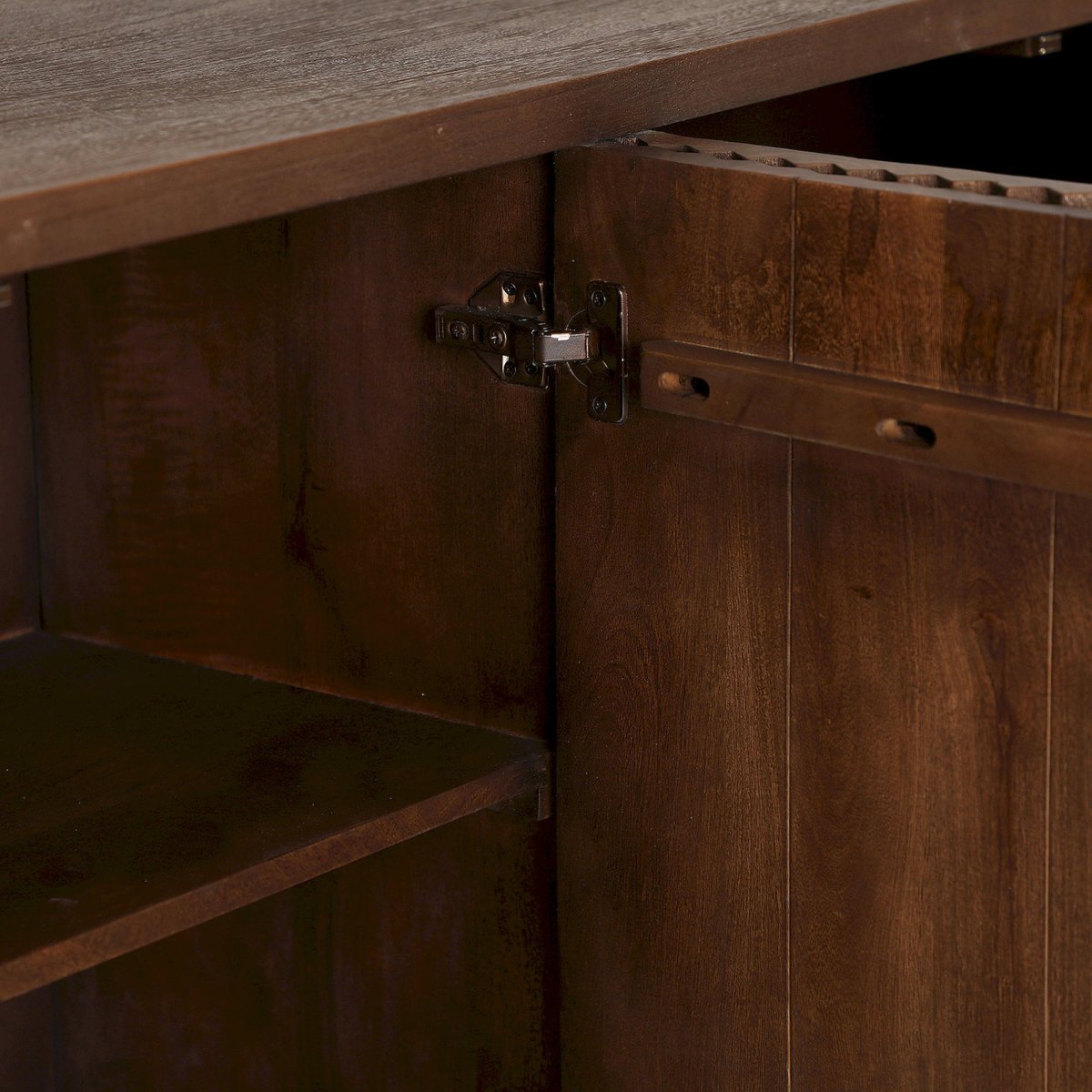 Buffet en bois de manguier sculpté marron, RECOLLECTION