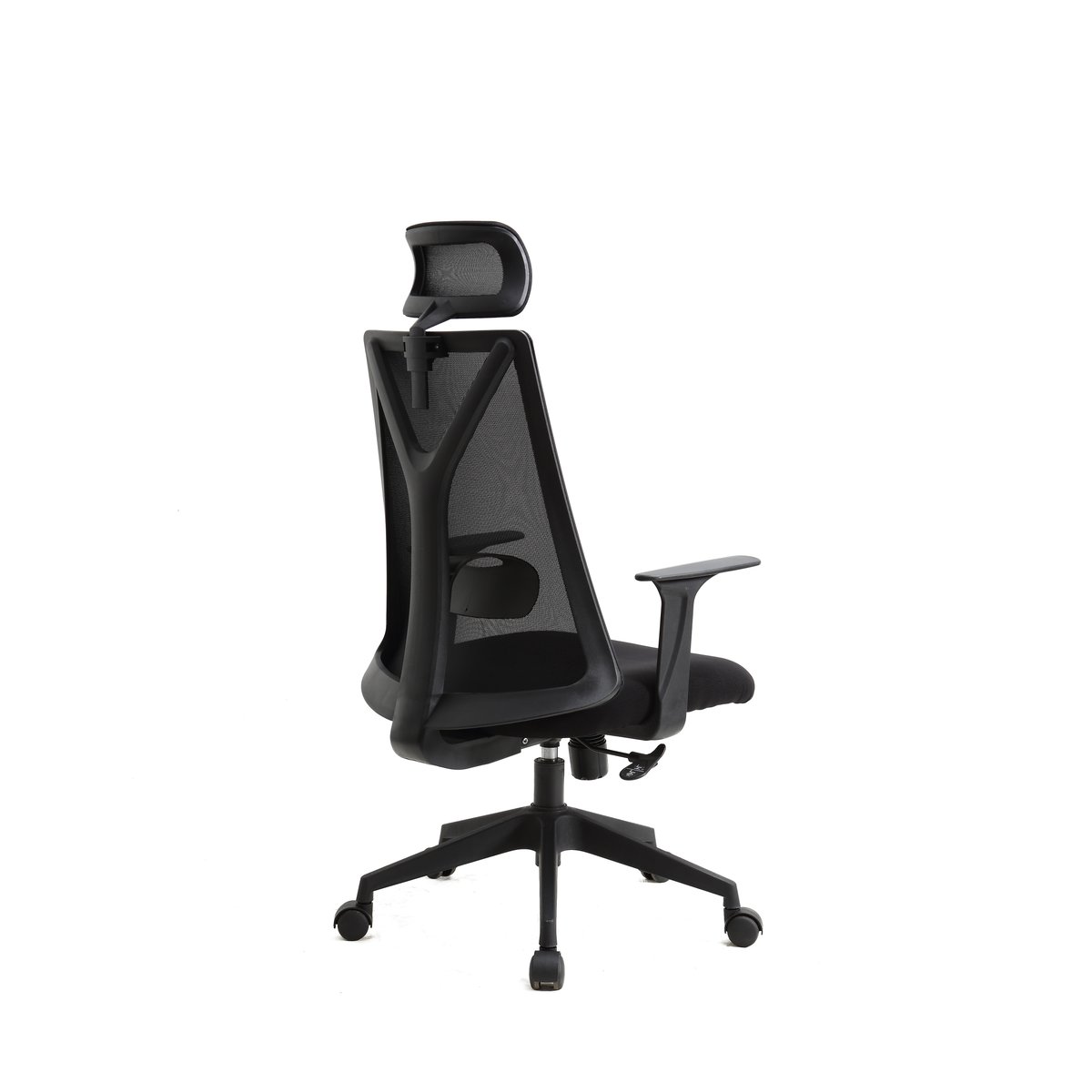Fauteuil de bureau à roulettes en tissu, NEO noir, HISPANOHOGAR