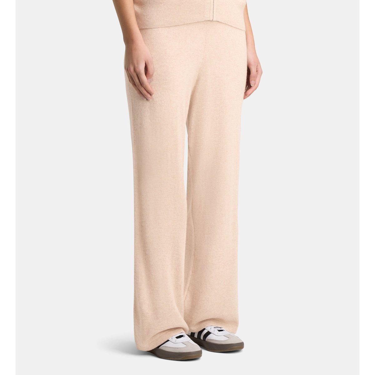 Pantalon large zalcov cachemire beige foncé, GALERIES LAFAYETTE