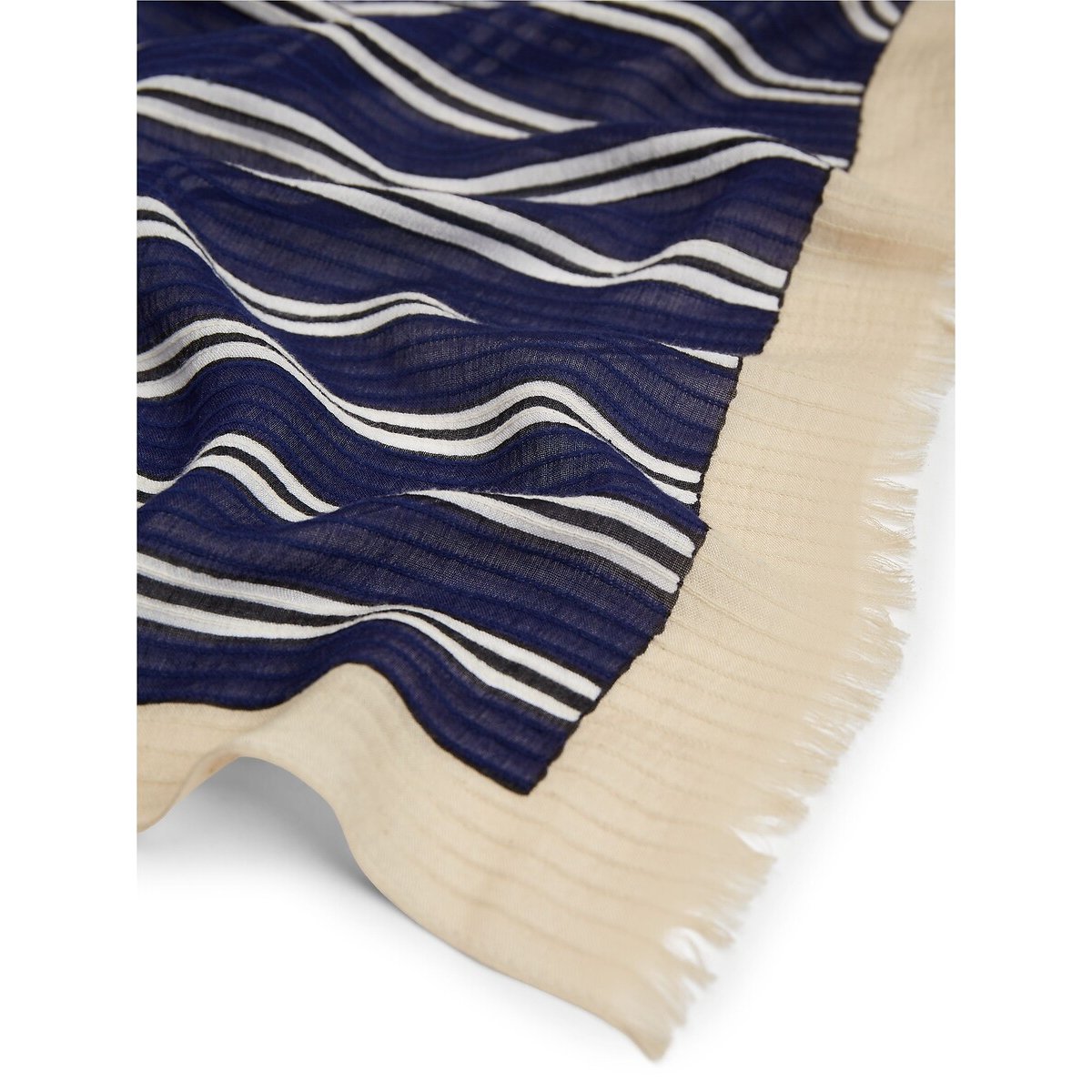 Script Printed Scarf navy blue, TOMMY HILFIGER