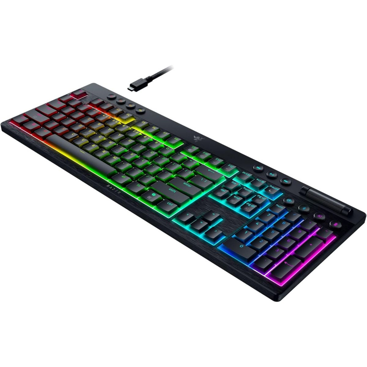 Clavier gamer sans fil BlackWidow V4 Low-profile HyperSpeed Switches Orange couleur unique, RAZER
