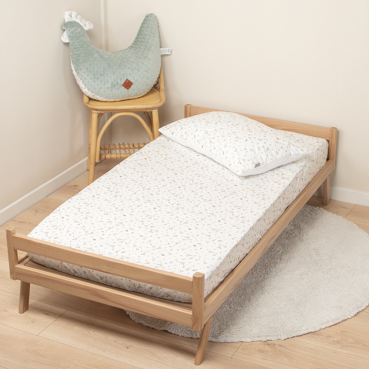 Drap-housse en coton SIDONIA multicolore, SEVIRA KIDS