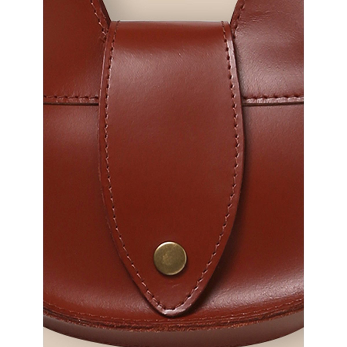 Sac écureuil en cuir cognac, CYRILLUS