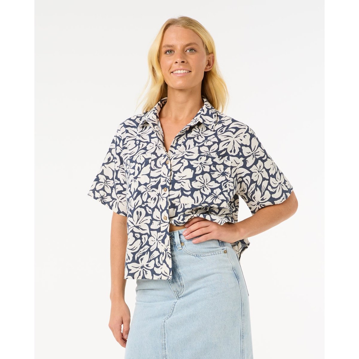Chemise LAS DALIAS SS SHIRT marine, RIP CURL