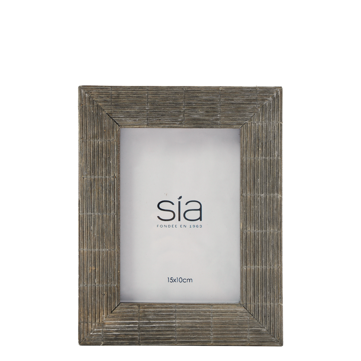 Cadre photo en bambou H24 BALI gris, SIA DECO