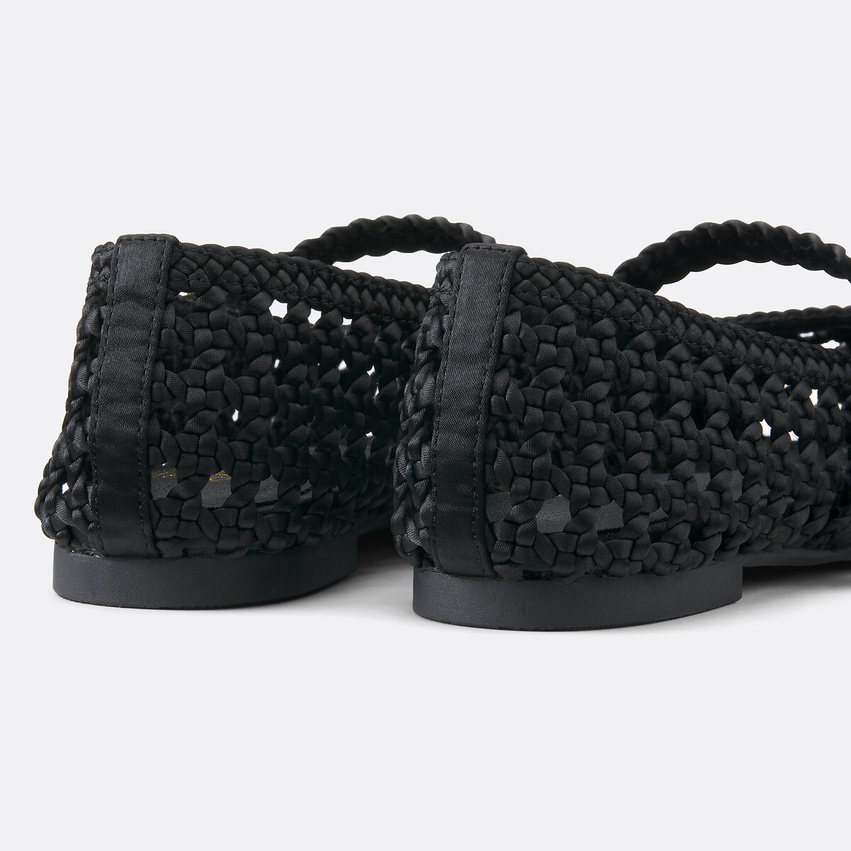 Ballerines esprit babies tressées noir, LA REDOUTE COLLECTIONS