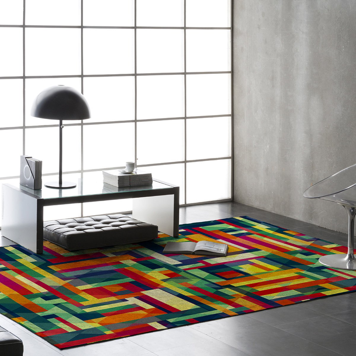 Tapis de salon CROMIS multicolore, NAF NAF HOME