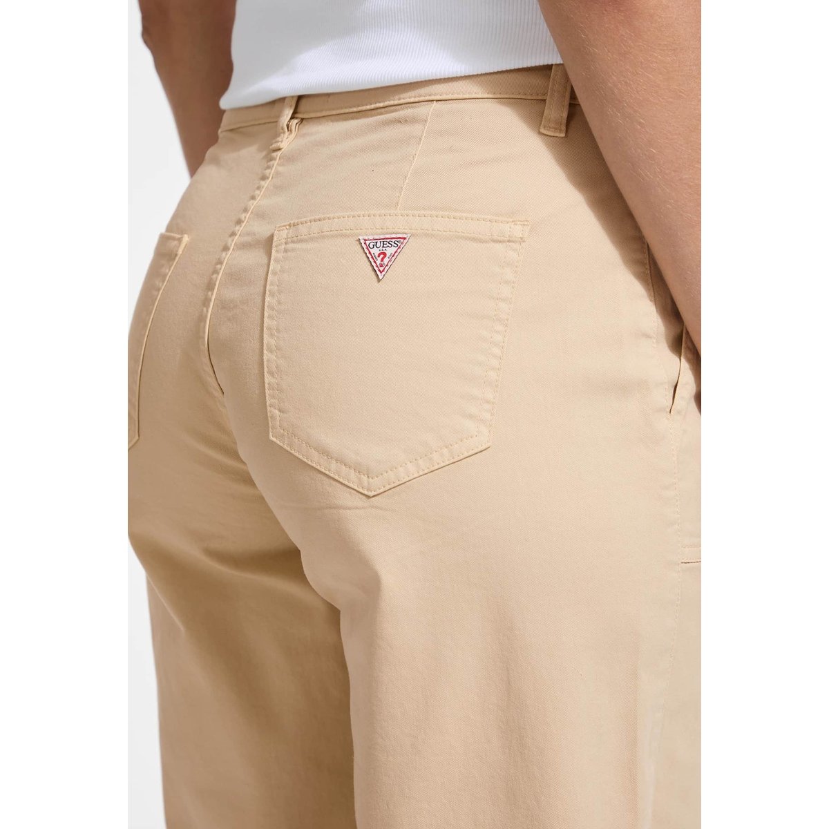 Pantalon Jambe Large beige, GUESS JEANS