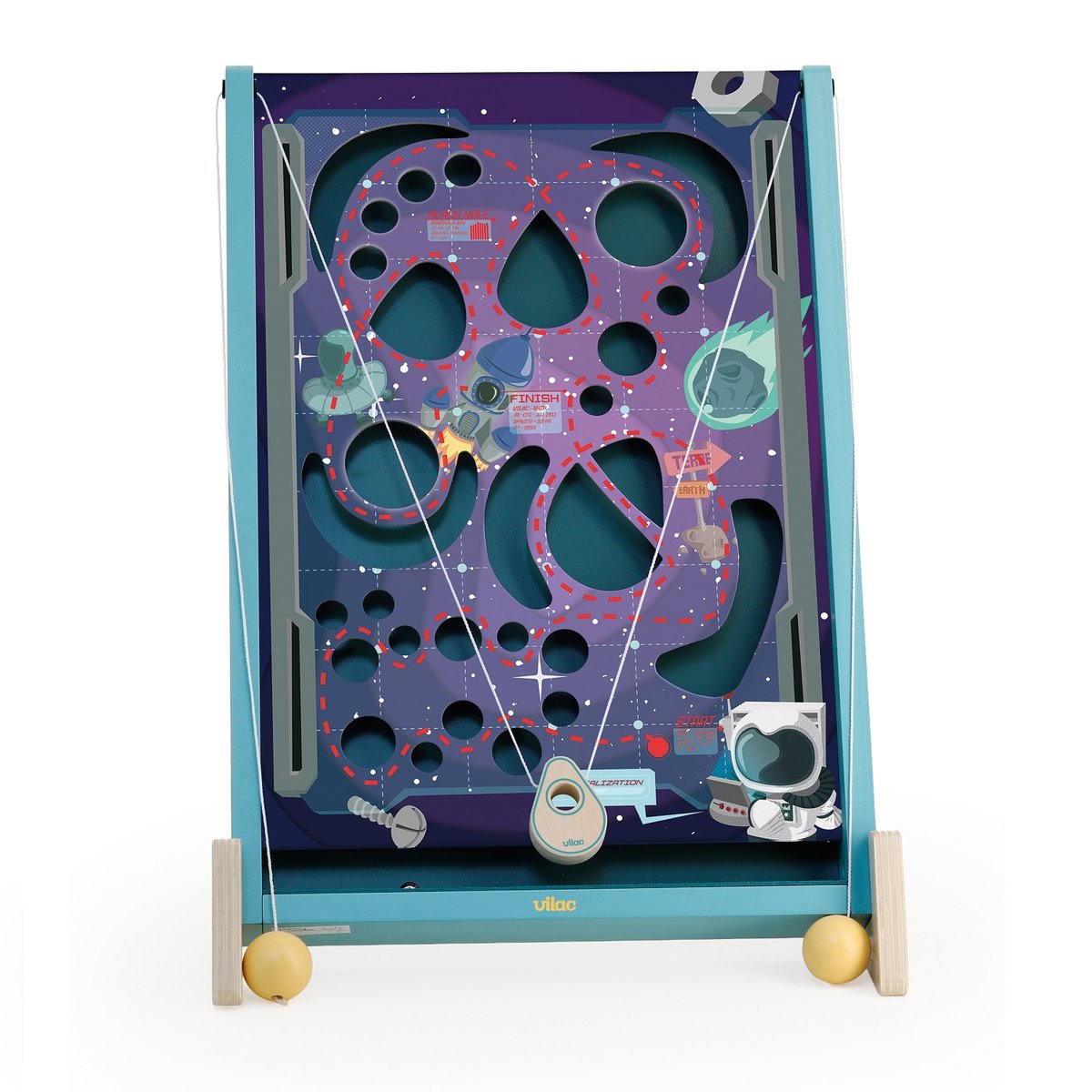 Jeu de labyrinthe à ficelles bleu, VILAC