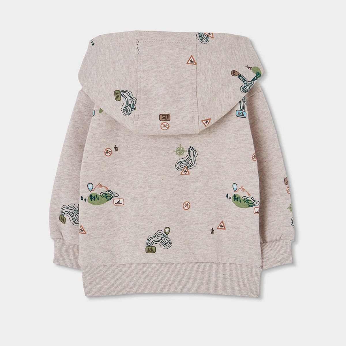 Sweat-shirt garçon en molleton imprimé aventure multicolore, BOBOLI