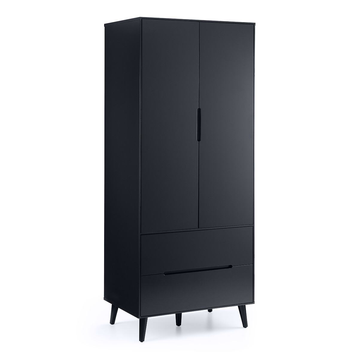 Anderson 2 Door Retro Wardrobe charcoal, SO'HOME