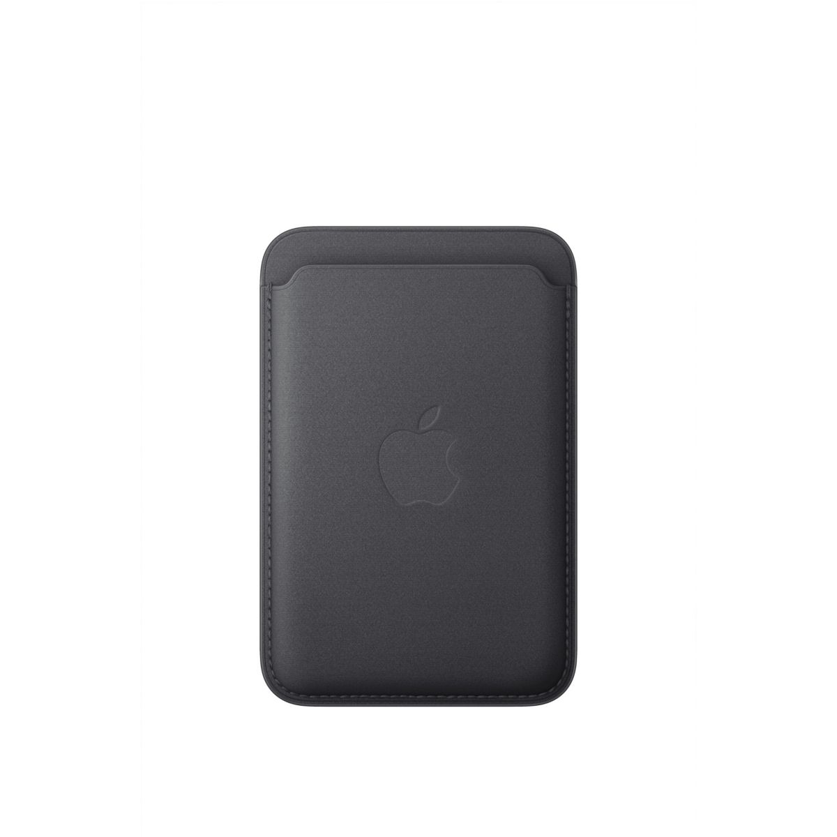 Porte-cartes MagSafe tissage fin Noir couleur unique, APPLE
