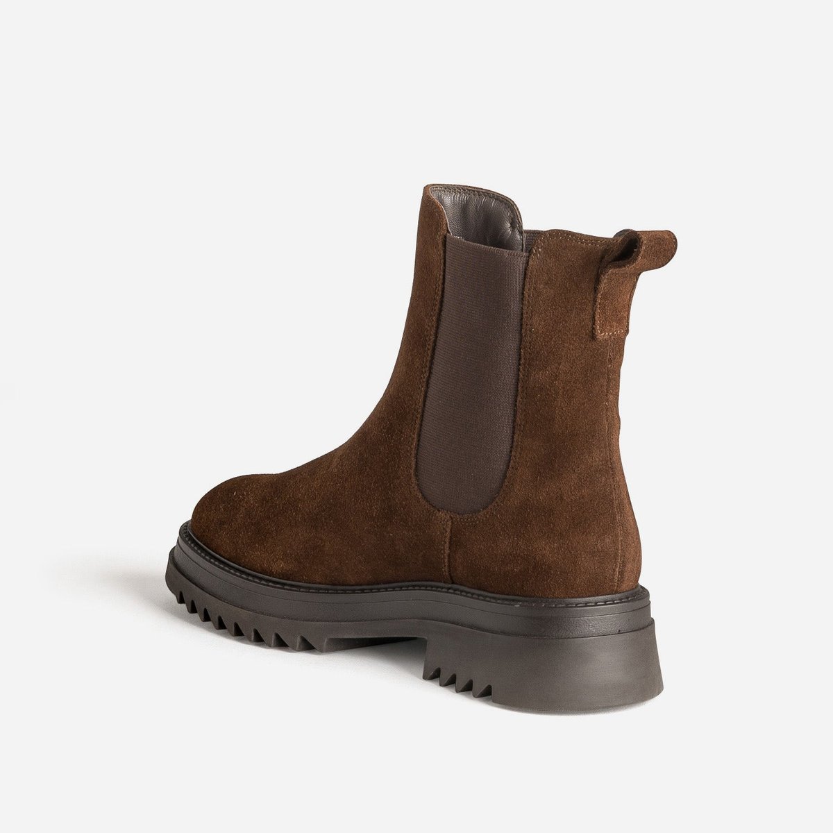 Boots en cuir HETA chocolat, TEXTO