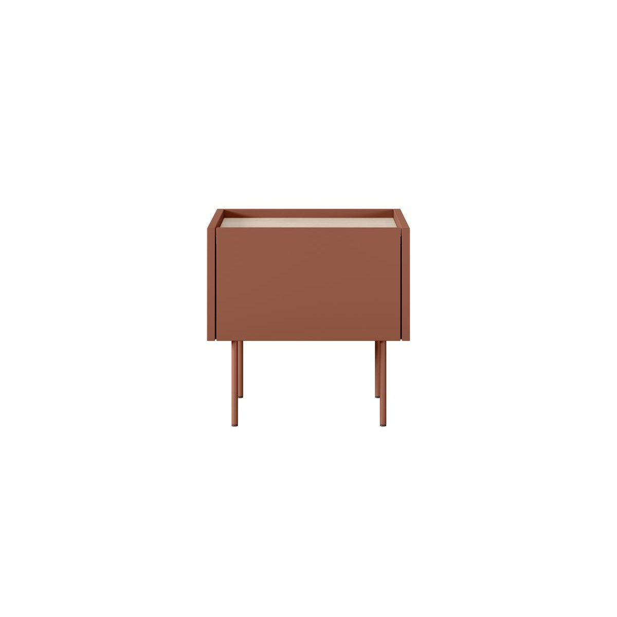 Table de chevet Panneaux de particules, ATLAS rouge, BOBOCHIC