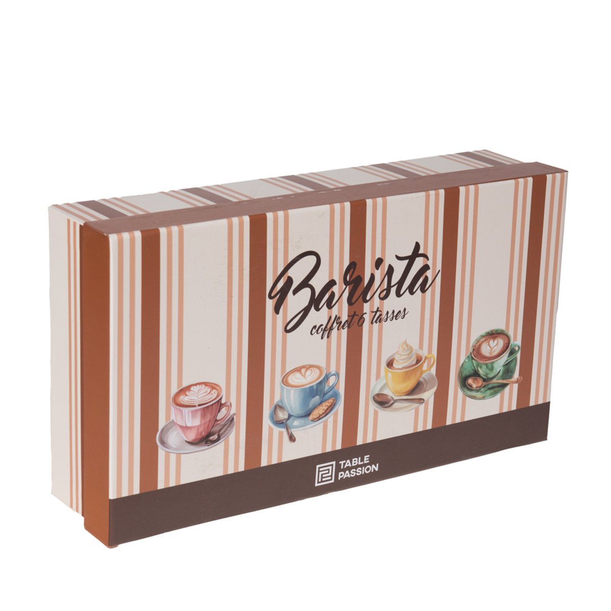 Coffret de 6 tasses Barista 23 cl - BARISTA multicolore, TABLE PASSION
