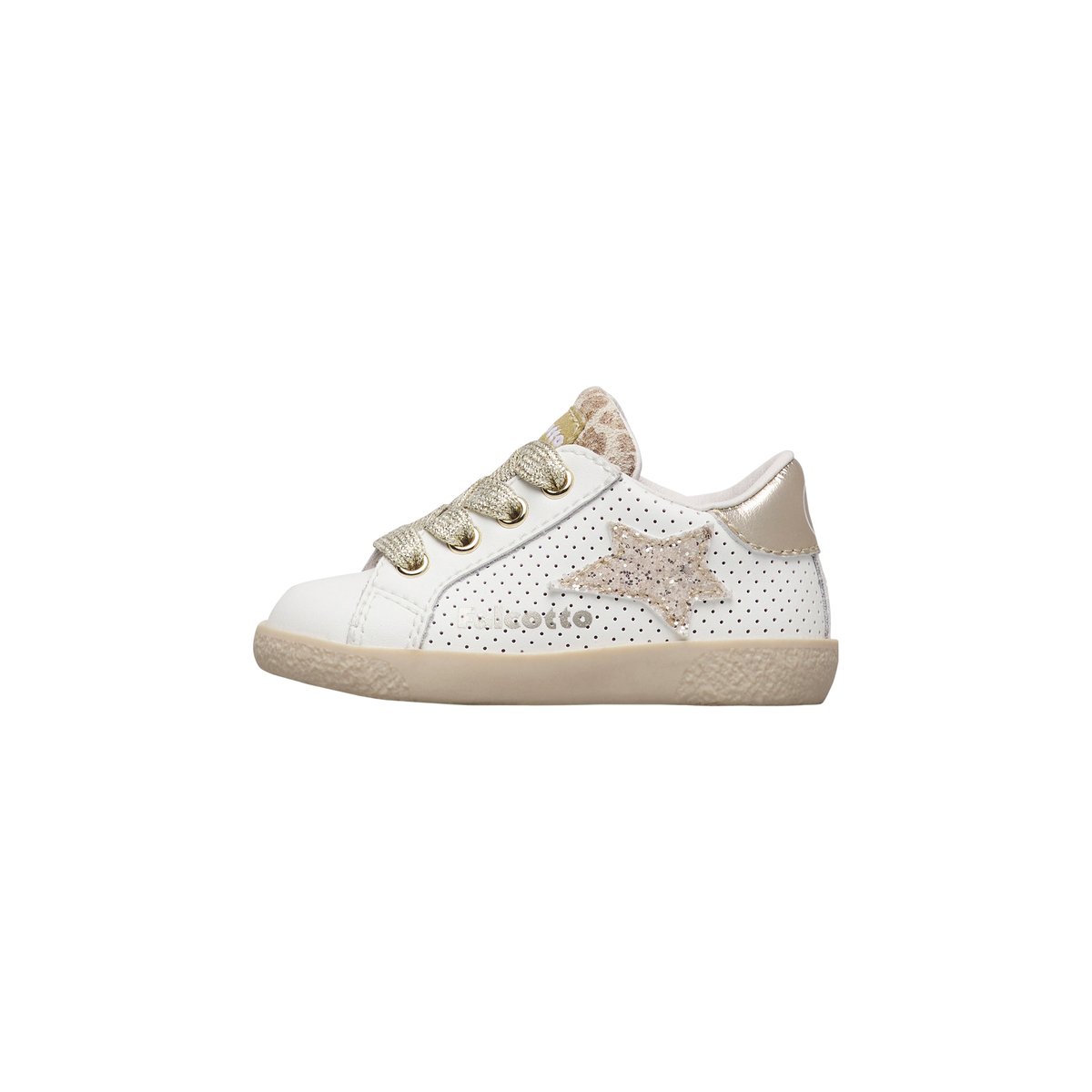 Baskets en cuir ALNOITE 2. blanc-platine-, FALCOTTO