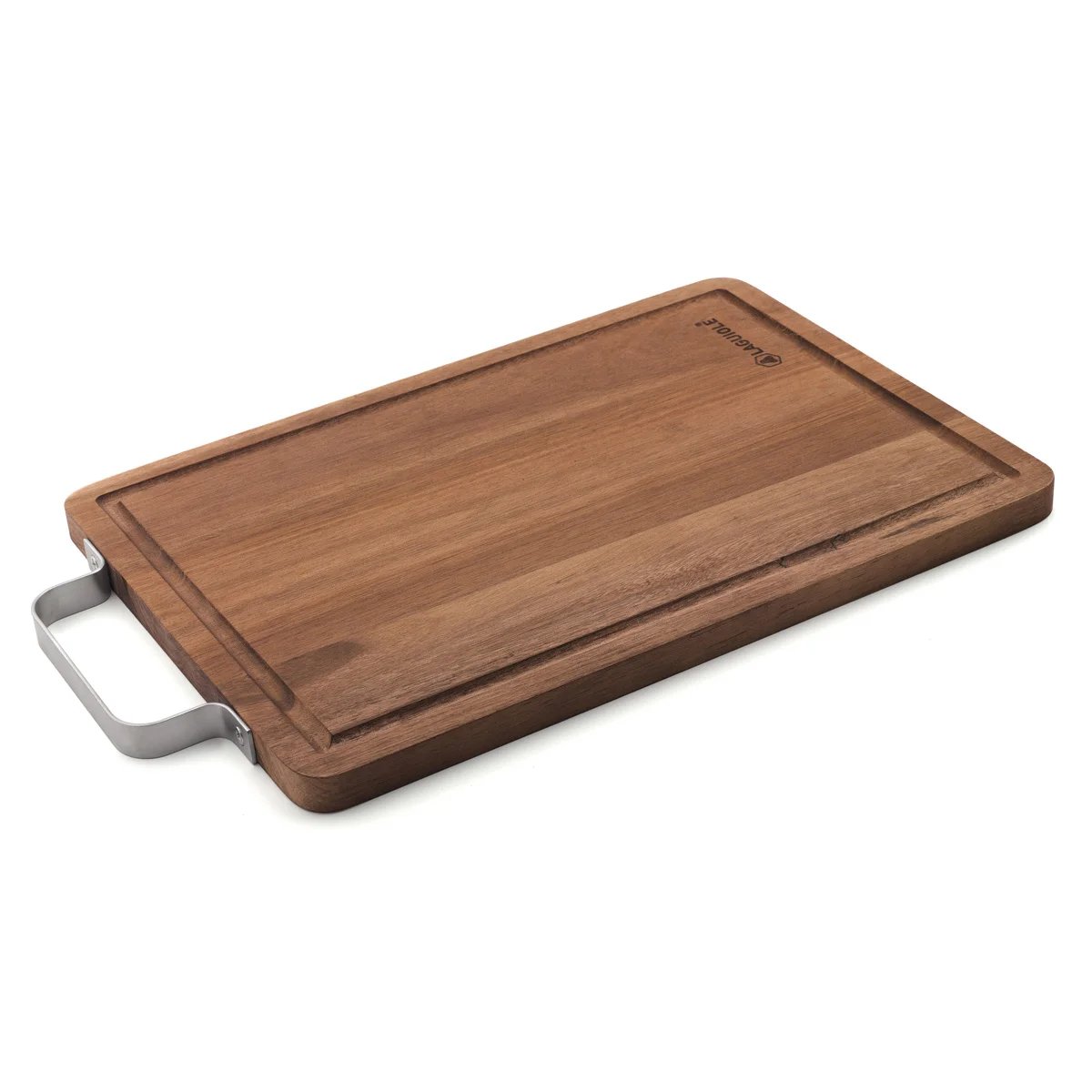 Planche acacia et couteau Santoku - Reflet bois / argent, LAGUIOLE CUISSON
