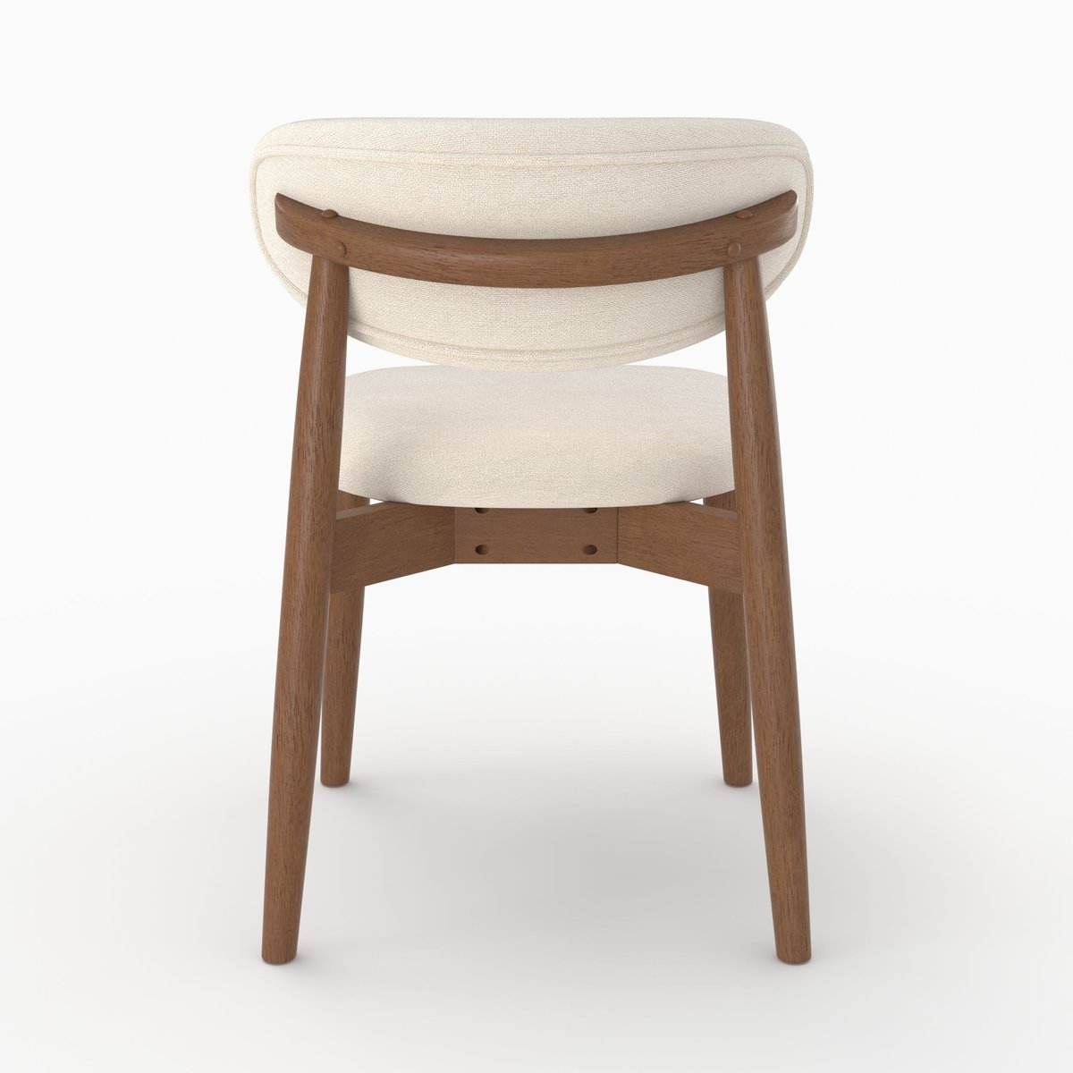 Lot de 2 chaises en tissu - YUNA beige, MAISON PAVANE