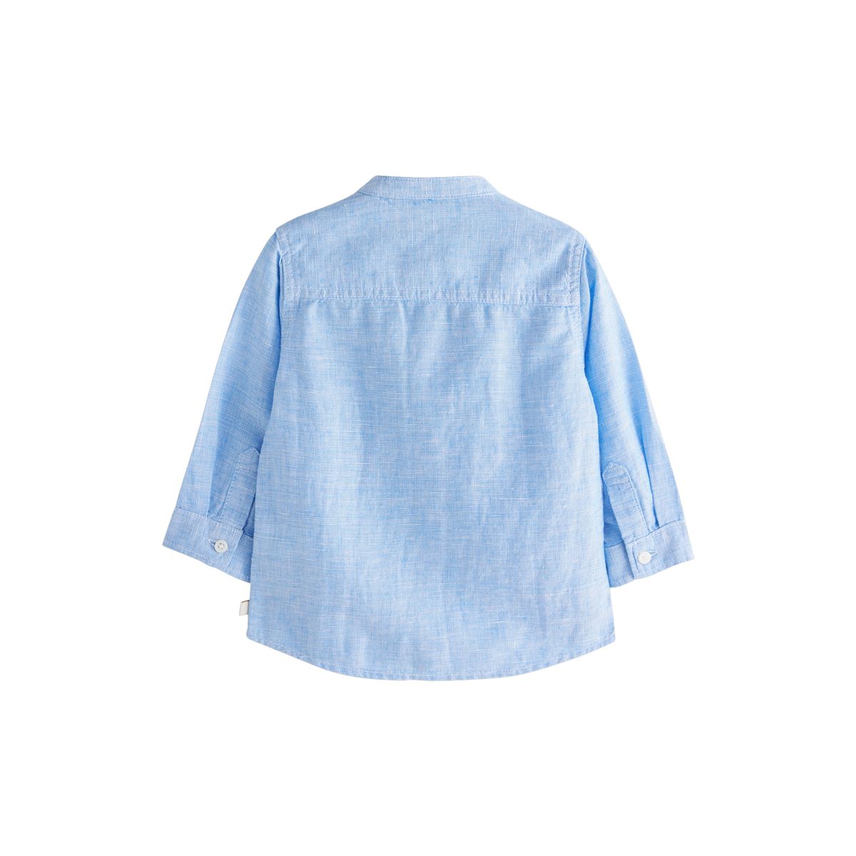Chemise à manches longues en lin mélangé bleu, NEXT