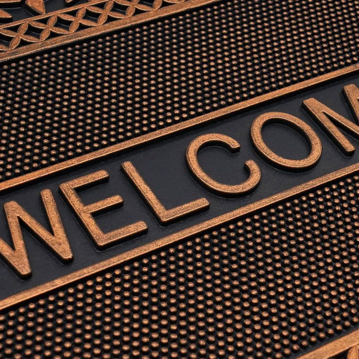 Paillasson caoutchouc Welcome 60x40cm noir, WADIGA