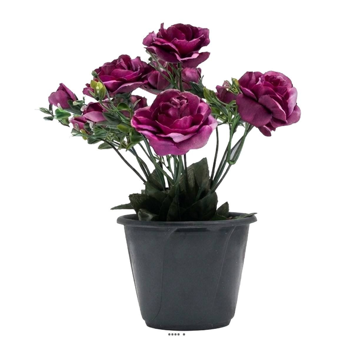 Pot composition fleurs artificielles v002236, ARTIFICIELLES