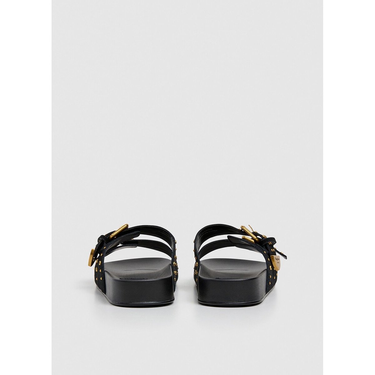 Mules doubles brides AGNES STUDS noir, PEPE JEANS