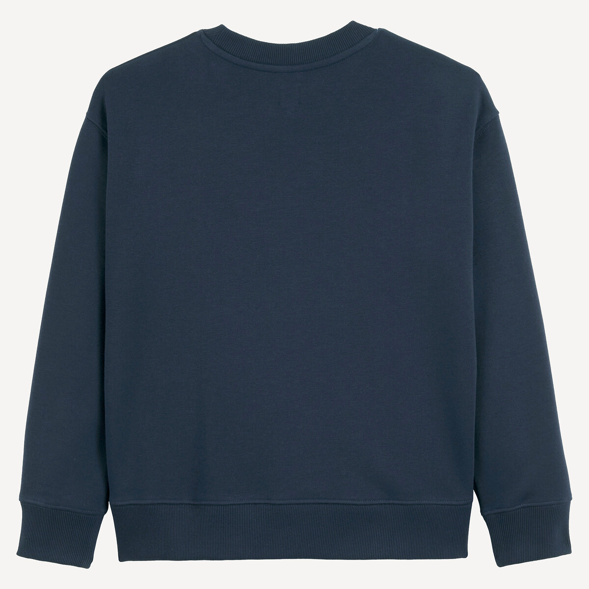 Printed Sweatshirt navy blue, LA REDOUTE COLLECTIONS