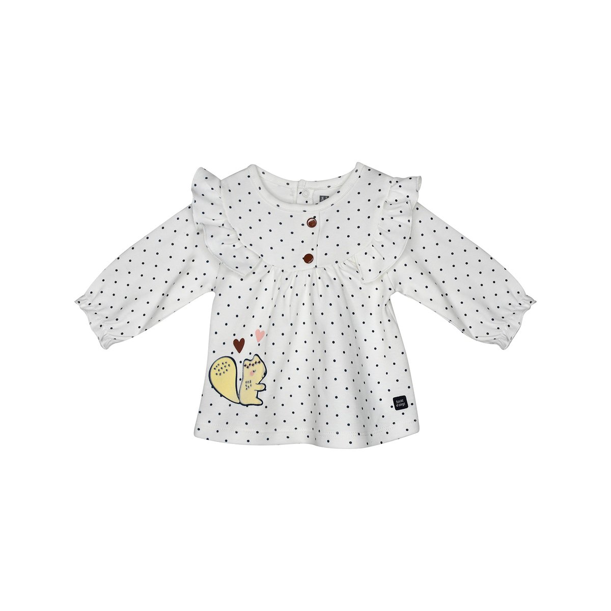 Tunique bebe maille + pantalon fadilla blanc, SUCRE D'ORGE