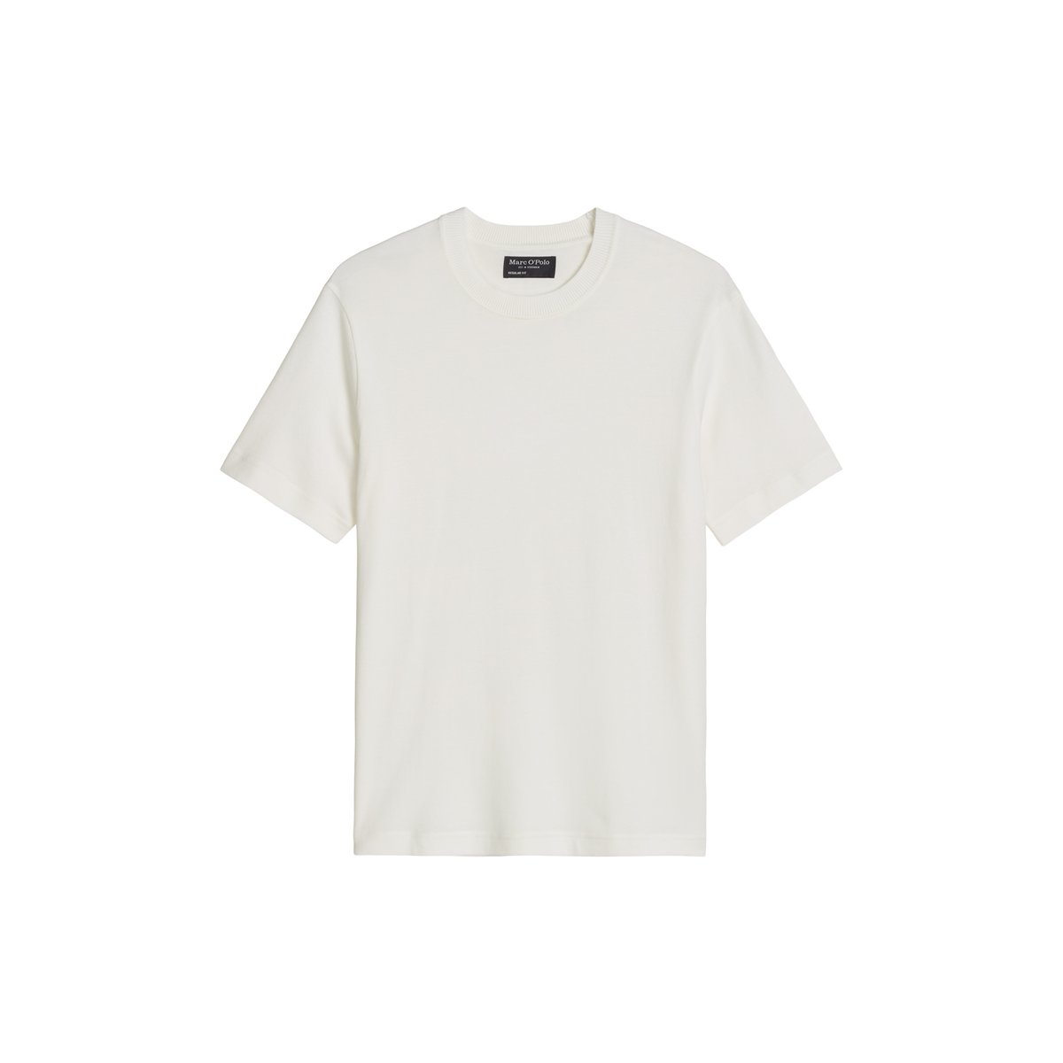 T-shirt coupe classique en jersey de coton bio léger blanc, MARC O'POLO