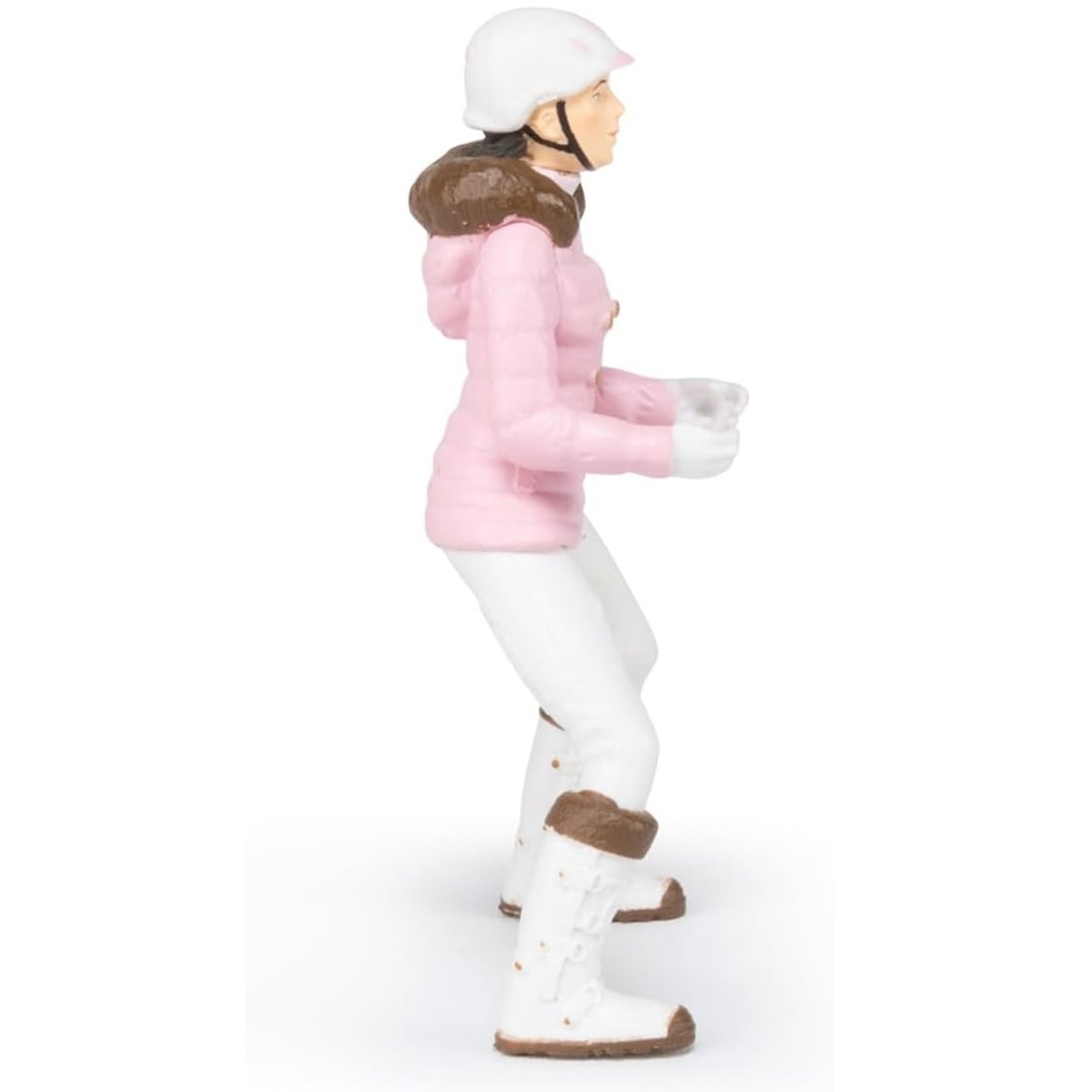 Figurine Cavalière Fashion hiver rose, PAPO