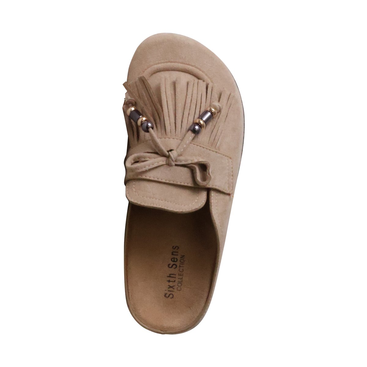 Mules Plates à Enfiler beige, ENZA NUCCI