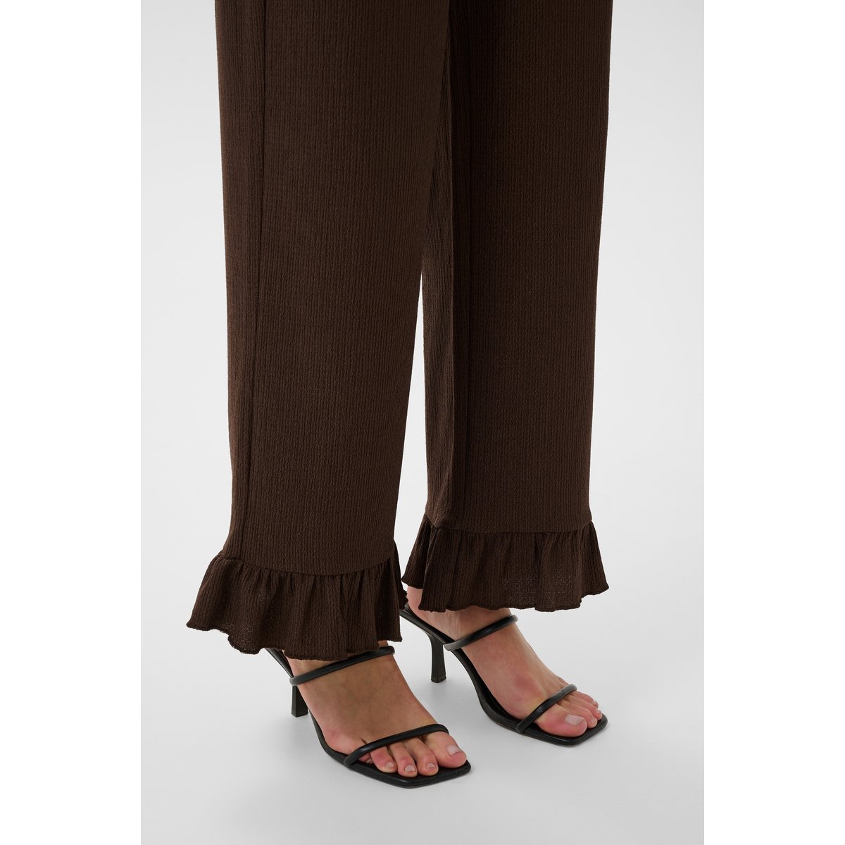Pantalon en jersey marron coffee bean, KAFFE