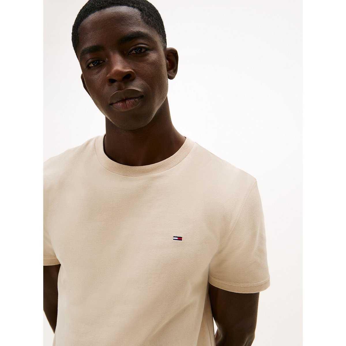 Lot de 2 t-shirts manches courtes beige + écru, TOMMY JEANS