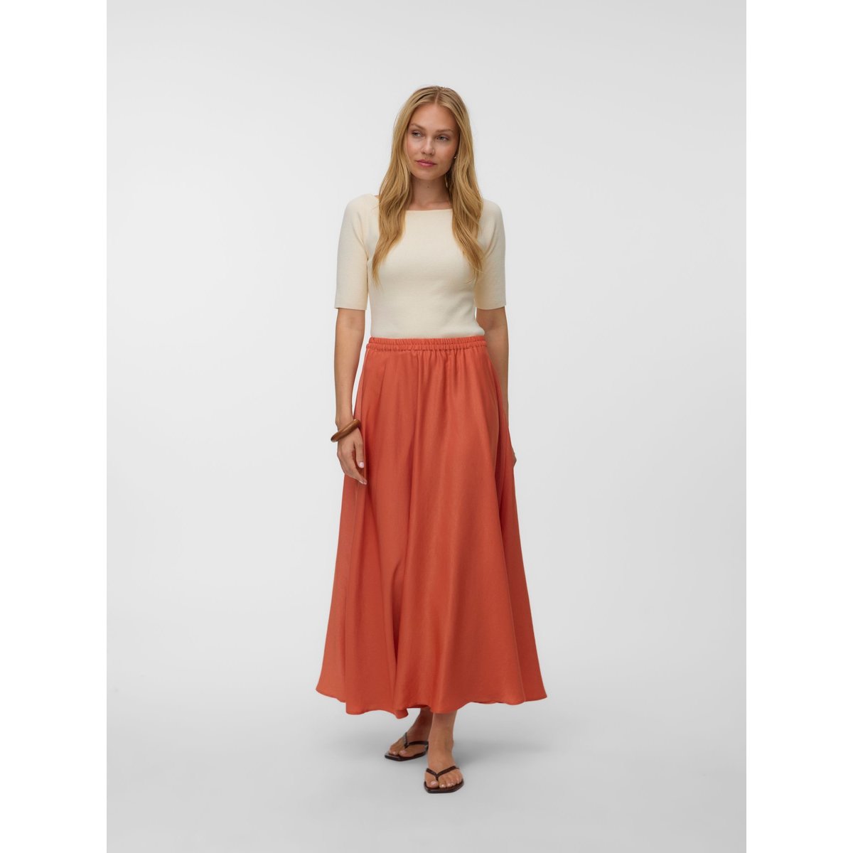 Jupe orange - langoustino, VERO MODA
