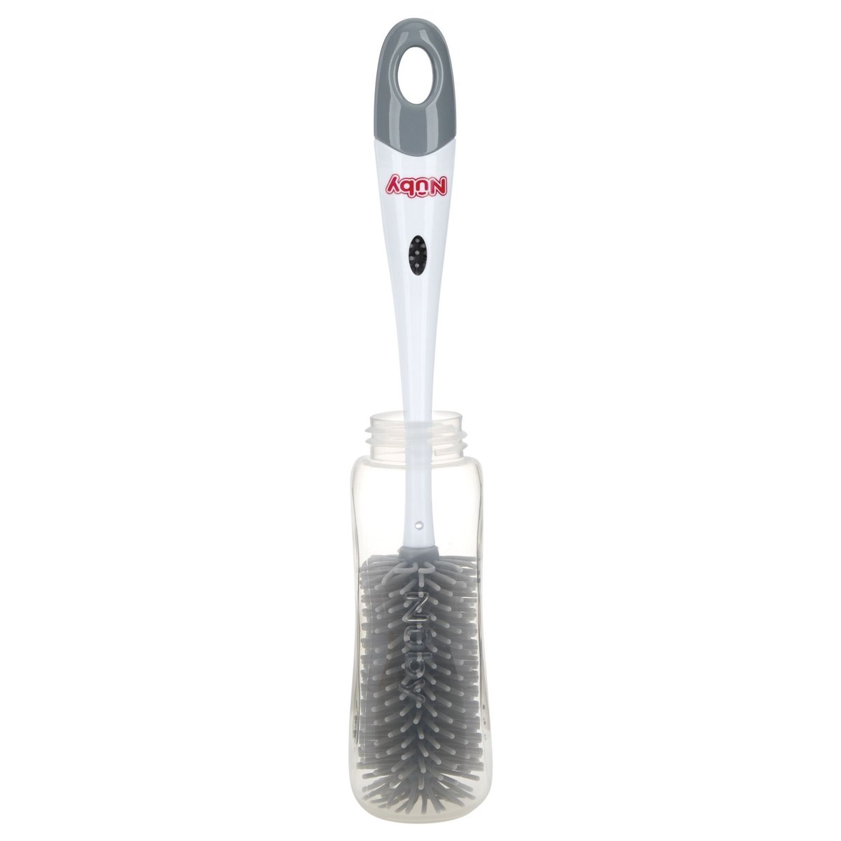 Goupillon silicone avec pied gris, NUBY