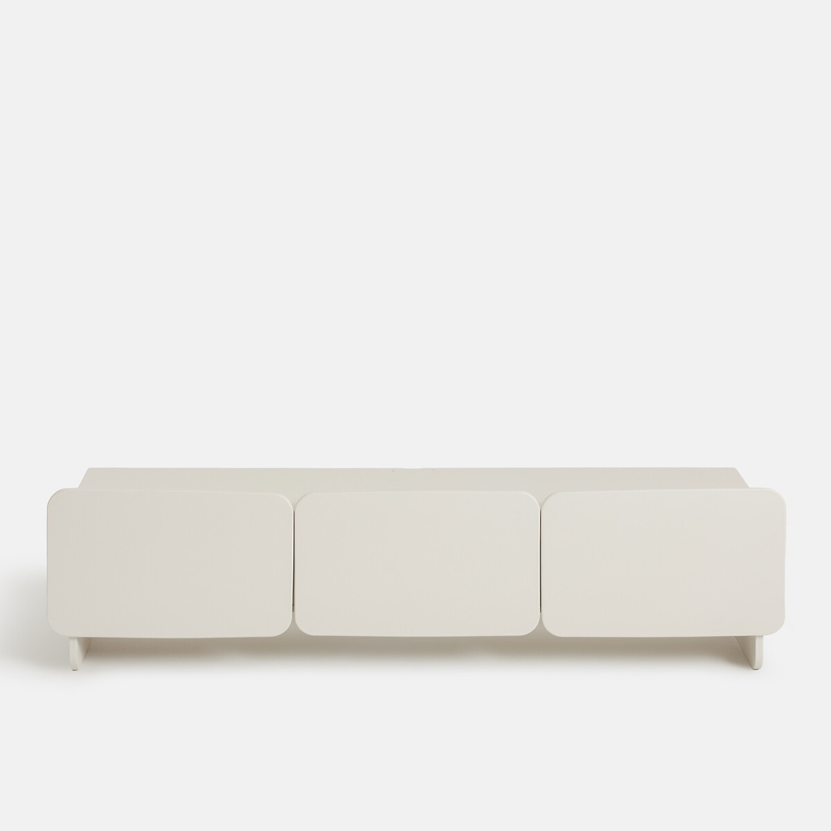 Meuble TV hifi laqué, 3 portes, largeur 170 cm, CESCO ecru, LA REDOUTE INTERIEURS