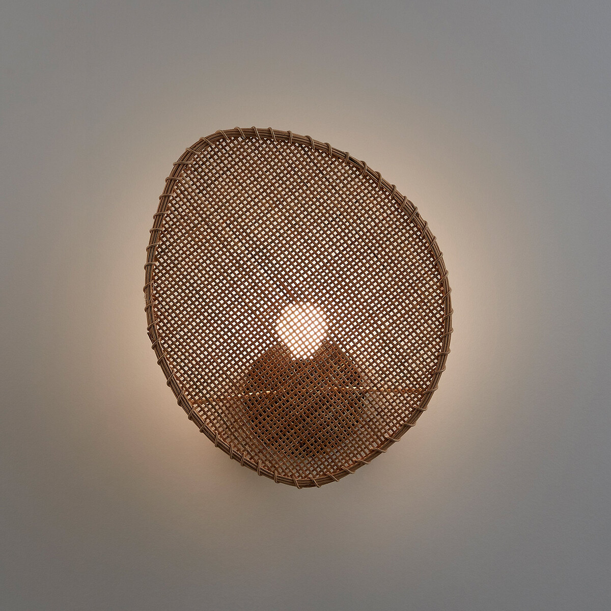 Applique petit modèle en rotin tressé, CANOPÉE naturel, AM.PM X EMMANUEL GALLINA