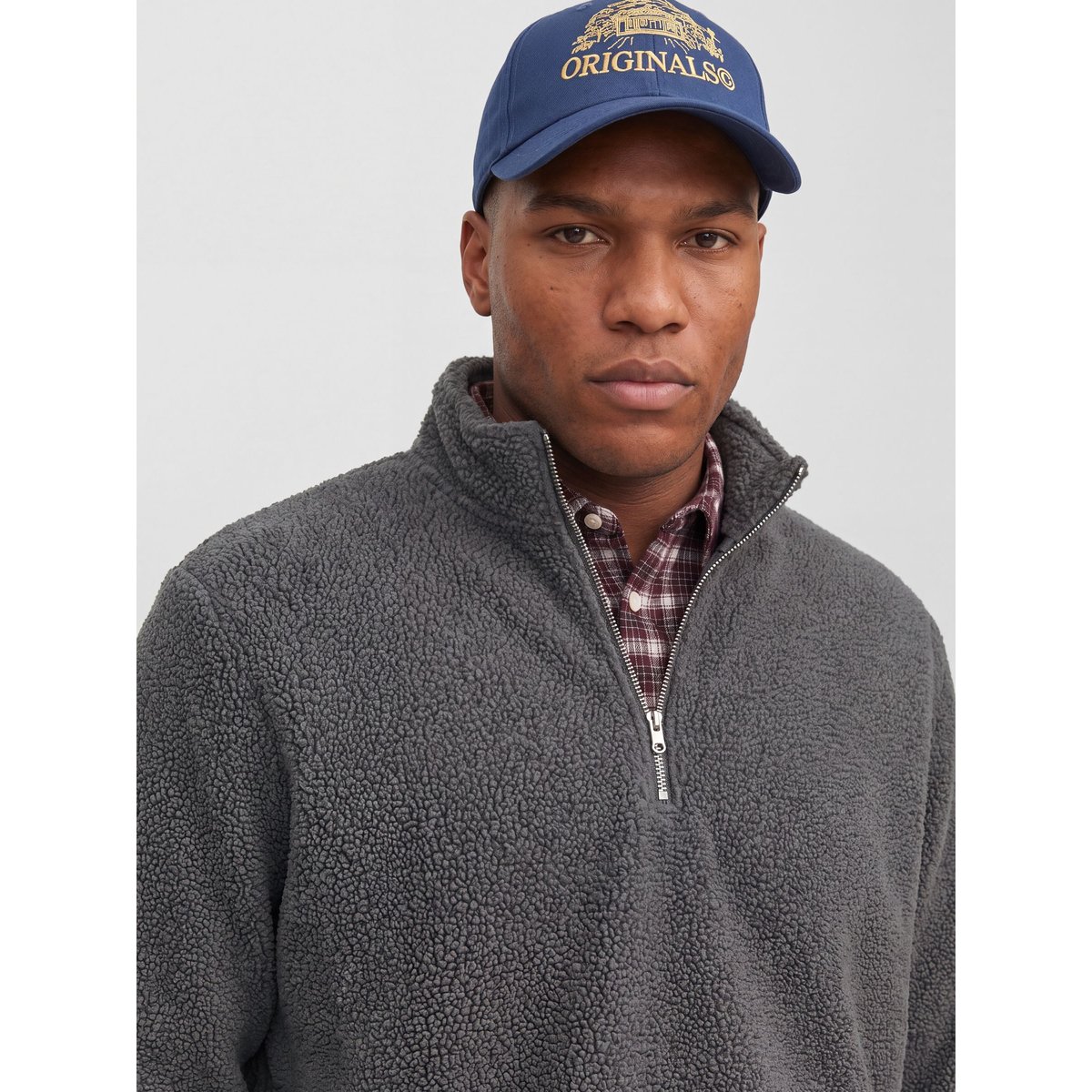 Sweat-Shirt asphalt, JACK & JONES