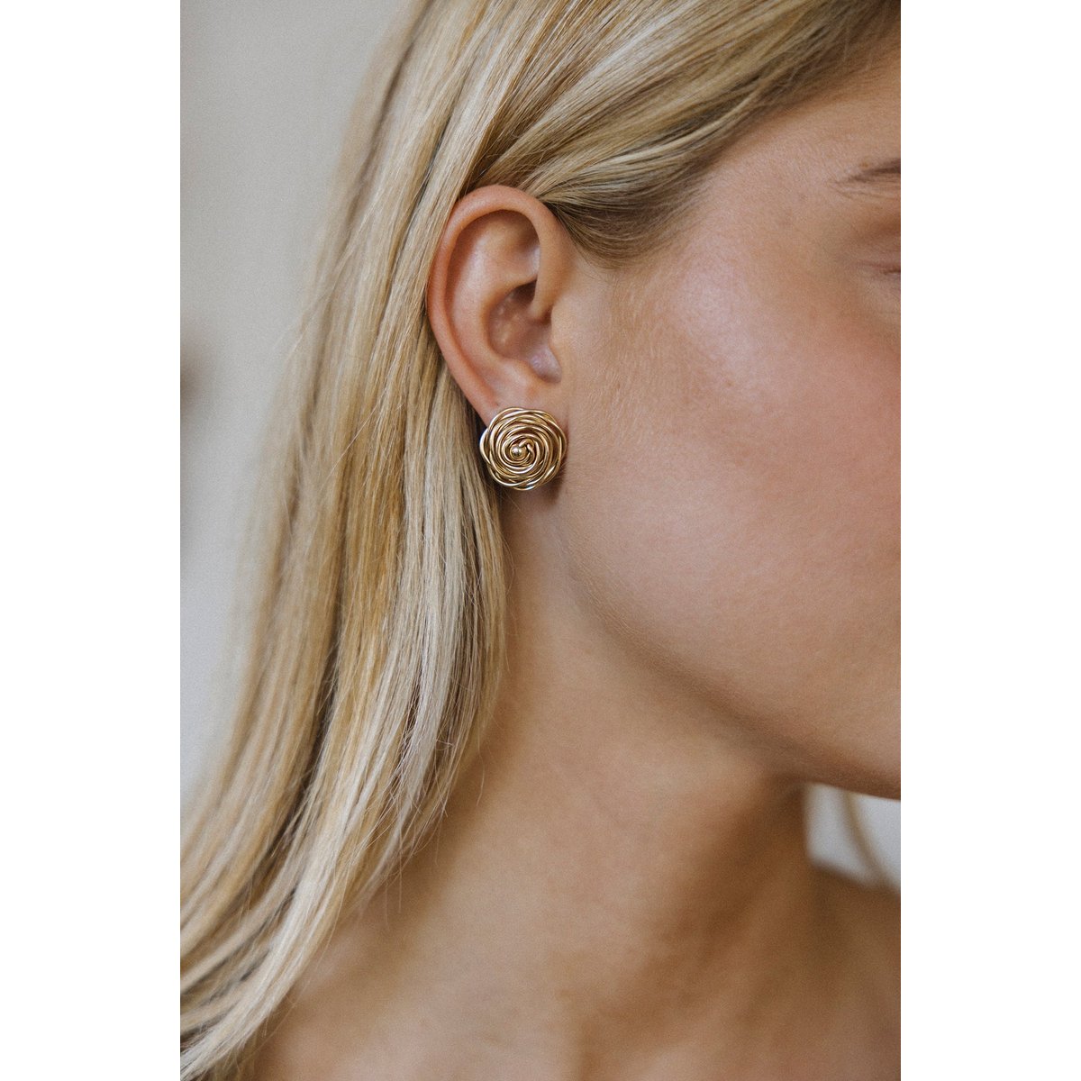 Grandes puces Rosa - Or argent / tanzanite, YAY PARIS