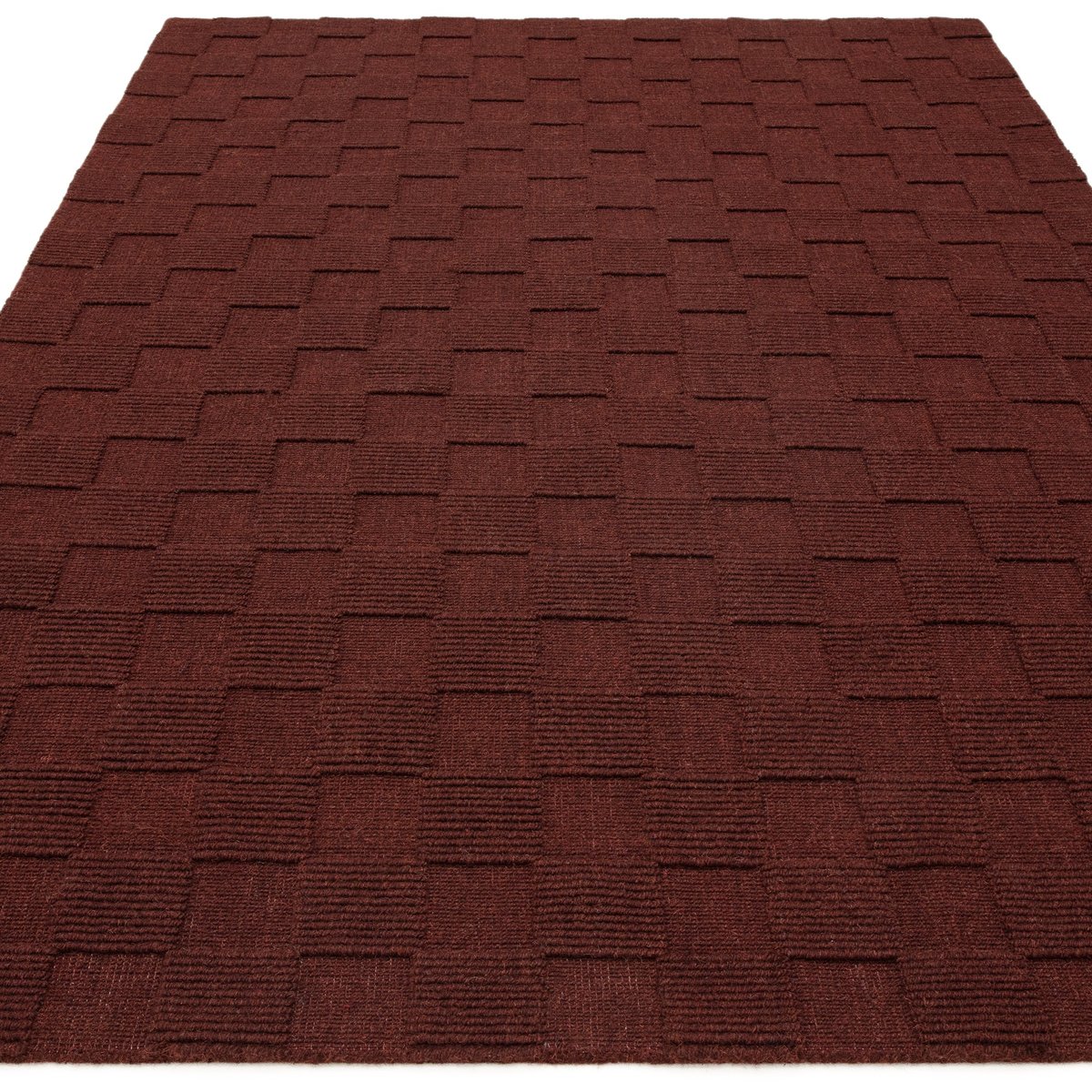 Tapis de salon et chambre en laine CREMER rouge, NOVATREND