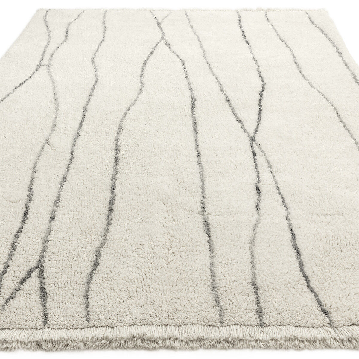 Azera Washable Berber Lineal Rug cream, SO'HOME