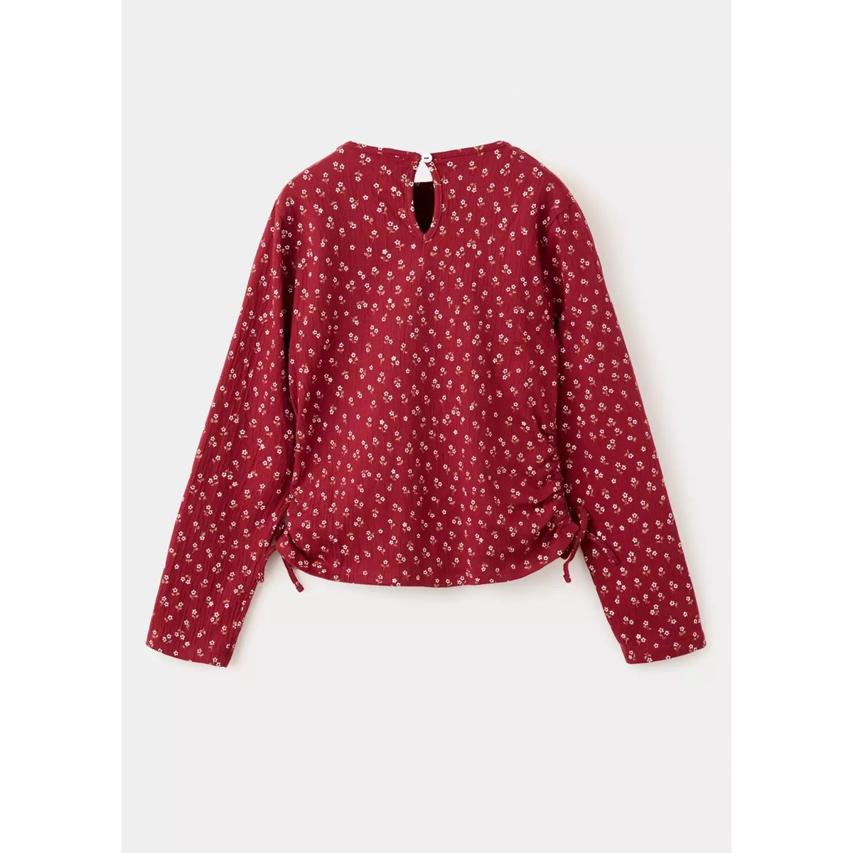 T-shirt texture à fleurs cerise, MANGO KIDS
